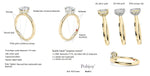 Bespoke Oval Brilliant Cut 1.00 Carat G/Si1 Diamond & 18K Yellow Gold Ring - 40% Initial Part Payment. Sale Item. - Pobjoy Diamonds