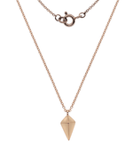 9K Rose Gold Kite Pendant Necklace