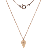 Load image into Gallery viewer, 9K Rose Gold Kite Pendant Necklace