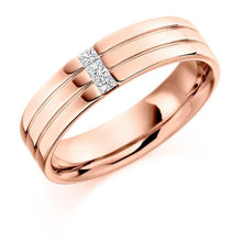Load image into Gallery viewer, 18K Rose Gold &amp; Diamond Gents Ring F-G/VS - Pobjoy Diamonds