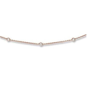 Yard of Diamonds 18K Rose Gold  Necklace - Pobjoy Diamonds
