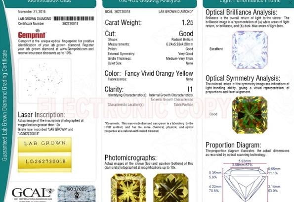 18K Gold Cushion Cut Fancy Intense Yellow Radiant Cut Lab Grown Diamond Ring 1.25 Carat - Pobjoy Diamonds
