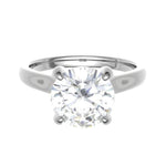 Pobjoy Bespoke Solitaire Round Brilliant Cut Engagement Rings 1.50 Carat