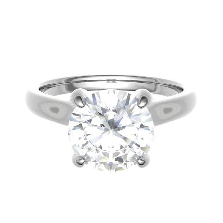 Pobjoy Bespoke Solitaire Round Brilliant Cut Engagement Rings 1.50 Carat