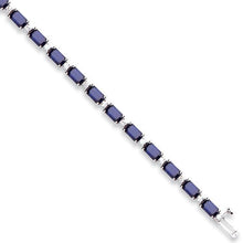 Load image into Gallery viewer, 18K White Gold, Sapphire &amp; Diamond Bracelet - Pobjoy Diamonds