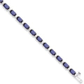 18K White Gold, Sapphire & Diamond Bracelet - Pobjoy Diamonds