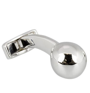 Silver Ball Cufflinks - Pobjoy Diamonds