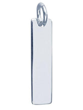 Load image into Gallery viewer, Long Silver Dog Tag &amp; Silver Ball Chain - Pobjoy Diamonds