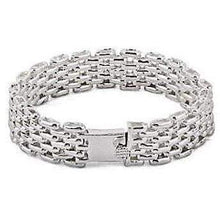 Load image into Gallery viewer, Sterling Silver Heavy Link Panther Bracelet