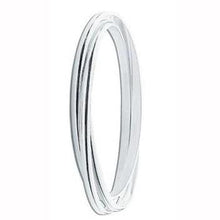 Load image into Gallery viewer, Silver Triple Faceted Ladies Bangle - Pobjoy Diamonds