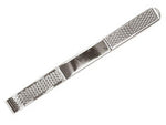 Silver Gents Barley Design Tie Slide - Pobjoy Diamonds