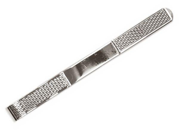 Silver Gents Barley Design Tie Slide - Pobjoy Diamonds