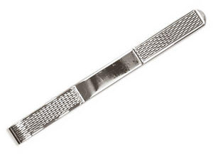 Silver Gents Barley Design Tie Slide - Pobjoy Diamonds
