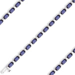 18K White Gold, Sapphire & Diamond Bracelet - Pobjoy Diamonds