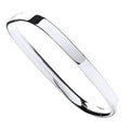 Silver Ladies Hinged Solid Bangle - Pobjoy Diamonds