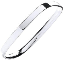 Load image into Gallery viewer, Silver Ladies Hinged Solid Bangle - Pobjoy Diamonds