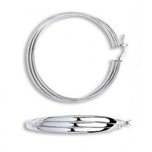 Load image into Gallery viewer, Large Sterling Silver Triple Hoop Earrings