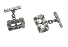 Load image into Gallery viewer, Sterling Silver Stressed Chain Cufflinks - Pobjoy Diamonds