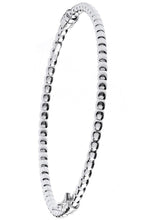 Load image into Gallery viewer, Silver Bead Hinged Bangle - Pobjoy Diamonds