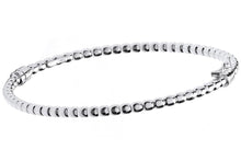 Load image into Gallery viewer, Silver Bead Hinged Bangle - Pobjoy Diamonds