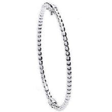 Load image into Gallery viewer, Silver Bead Hinged Bangle - Pobjoy Diamonds
