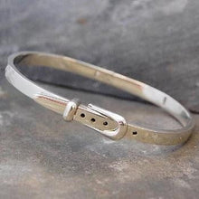 Load image into Gallery viewer, Handmade Sterling Silver Ladies Buckle Bangle - Pobjoy Diamonds
