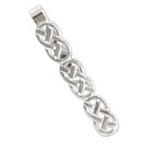 Silver Celtic Design Tie Slide - Pobjoy Diamonds