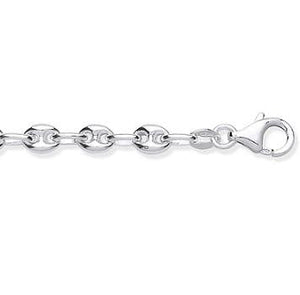Silver Coffee Bean Style Necklace - Pobjoy Diamonds