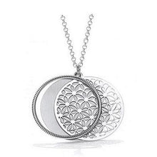 Load image into Gallery viewer, Sterling Silver Round Filigree Ladies Pendant &amp; Necklace - Pobjoy Diamonds