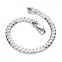 Load image into Gallery viewer, Gent&#39;s Silver Curb Medium Bracelet - Pobjoy Diamonds