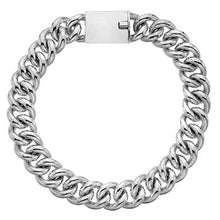 Load image into Gallery viewer, Sterling Silver Mens Large Curb Bracelet - Pobjoy Diamonds