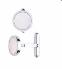 Load image into Gallery viewer, Sterling Silver &amp; Mother Of Pearl Cufflinks - Pobjoy Diamonds