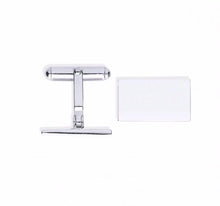Load image into Gallery viewer, Sterling Silver Rectangle Cufflinks - Pobjoy Diamonds