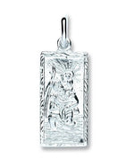 Pobjoy Sterling Silver Rectangle St Christopher 