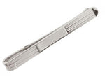 Silver Gents Striped Tie Slide - Pobjoy Diamonds