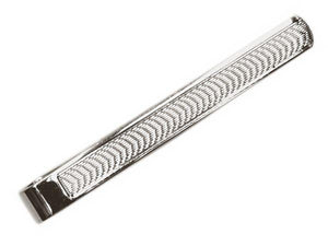 925 sterling silver gents tie slide from Pobjoy for everyday wear.