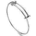 Sterling Silver Expandable Tubular Bangle - Pobjoy Diamonds