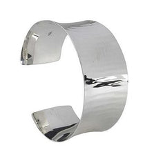 Load image into Gallery viewer, Sterling Silver Broad Cuff Bangle - Pobjoy Diamonds