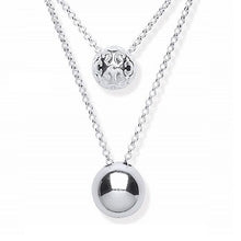 Load image into Gallery viewer, Oversize Adjustable Silver Necklace