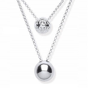 Oversize Adjustable Silver Necklace