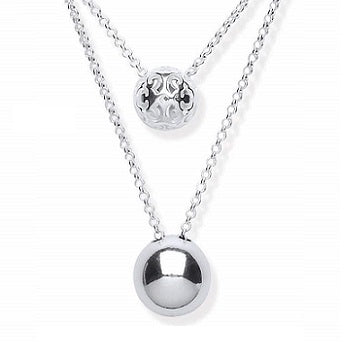 Oversize Adjustable Silver Necklace