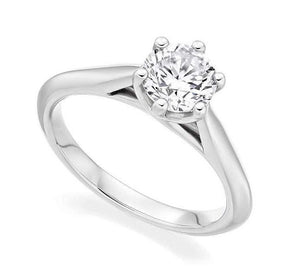 950 Platinum 1.20 Carat Round Brilliant Cut Solitaire Lab Grown Diamond Ring F/VS1 - Pobjoy Diamonds
