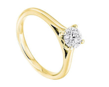 Load image into Gallery viewer, 18K Gold 0.50 Carat Round Brilliant Cut Solitaire Lab GrownDiamond Ring E/VS1 - Pobjoy Diamonds