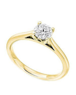 Round Brilliant Cut Lab Grown Diamond Ring E/VS1 1.40 Carats 