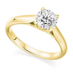 18K Yellow Gold 1.50 Carat Solitaire Diamond Ring F/VS2 - Avignon - Pobjoy Diamonds
