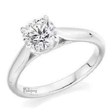 Load image into Gallery viewer, 18K White Gold 2 Carat Lab Grown Diamond Solitaire Ring E/VS1