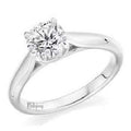 18K White Gold 2 Carat Lab Grown Diamond Solitaire Ring E/VS1