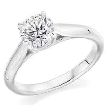 Load image into Gallery viewer, White Gold 2.09 Carat Classic Solitaire Diamond Ring F/VS2 - Avignon - Pobjoy Diamonds