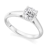Solitaire Lab Grown Diamond Ring 2.00 Carats D/VVS1-Pobjoy Diamonds