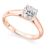 18K Rose Gold 1.50 Carat Solitaire Diamond Ring F/VS2 - Avignon - Pobjoy Diamonds